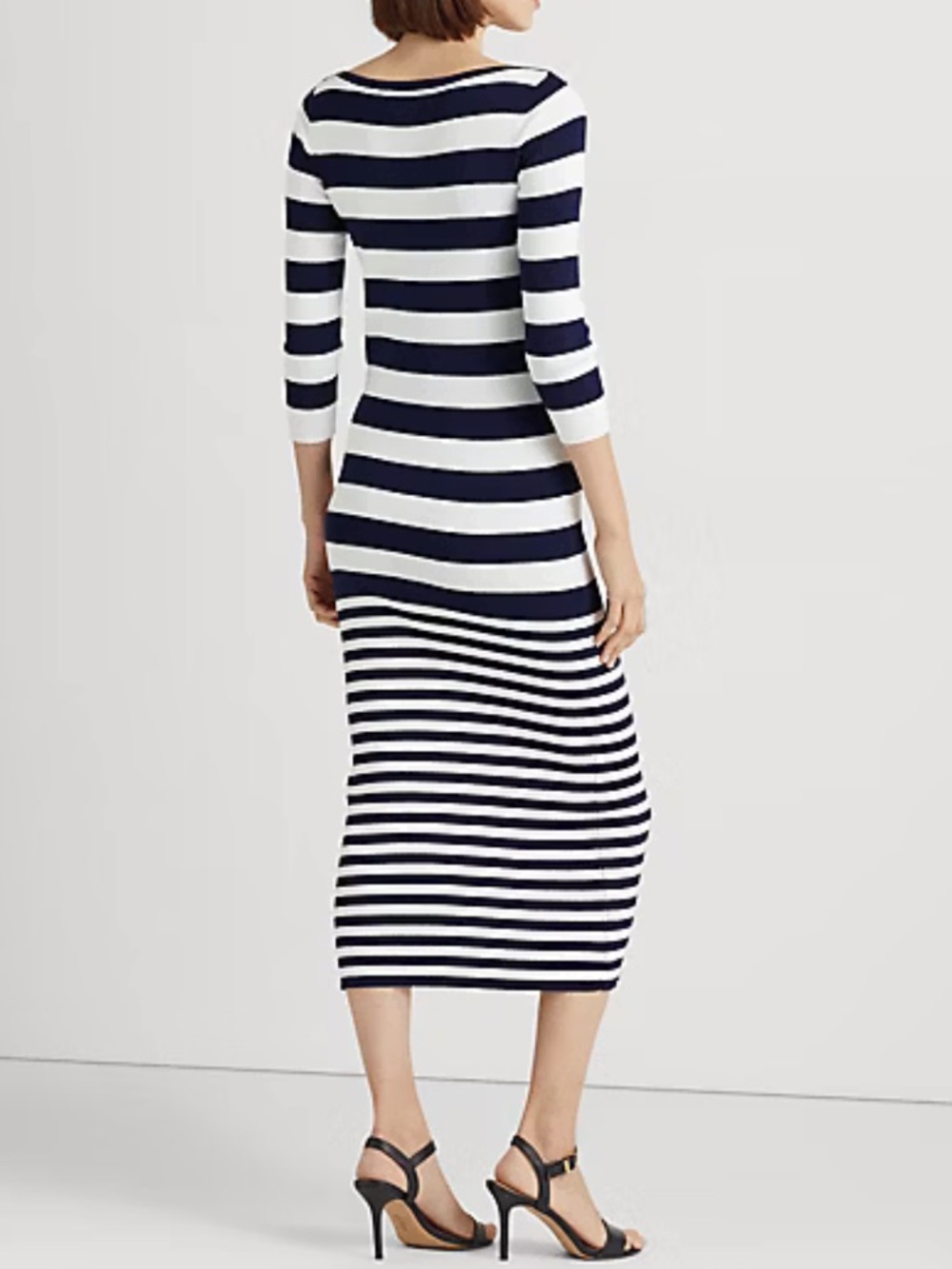 Ralph Lauren Striped Cotton Blend Dress Size Small - Picture 8 of 8